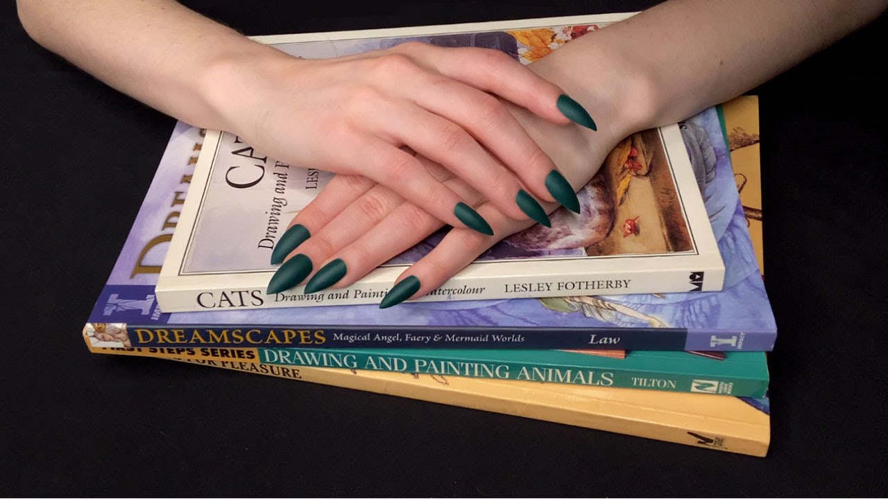 ASMR Gentle Tapping and Page Turning (slow whispers)