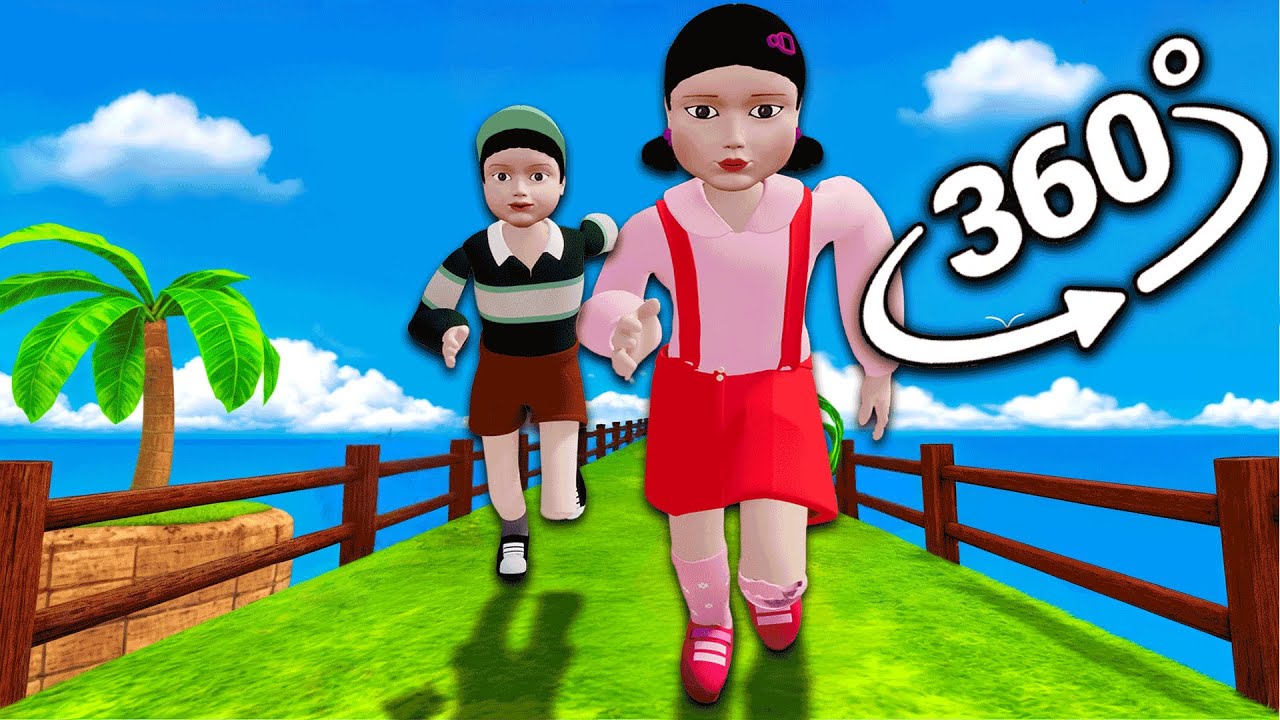 VR 360&deg; Squid Game Doll Hunts You!