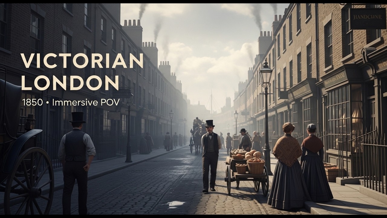 A Day’s Walk Through Victorian London (1850) | Immersive Historical POV