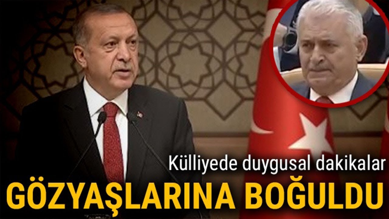 Başkan Erdoğan Konuşurken Binali Yıldırım Gözyaşlarına Boğuldu