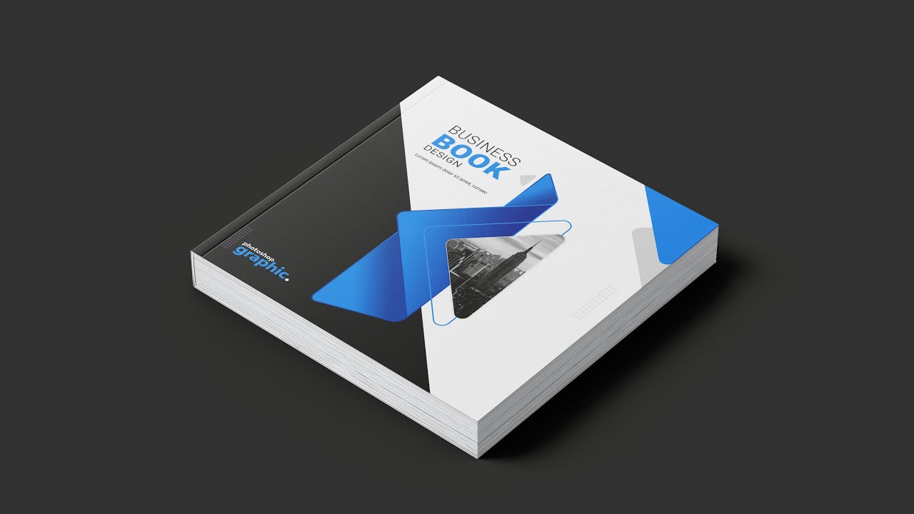 Square Book Cover Design | Business Book Template | Photoshop Tutorial