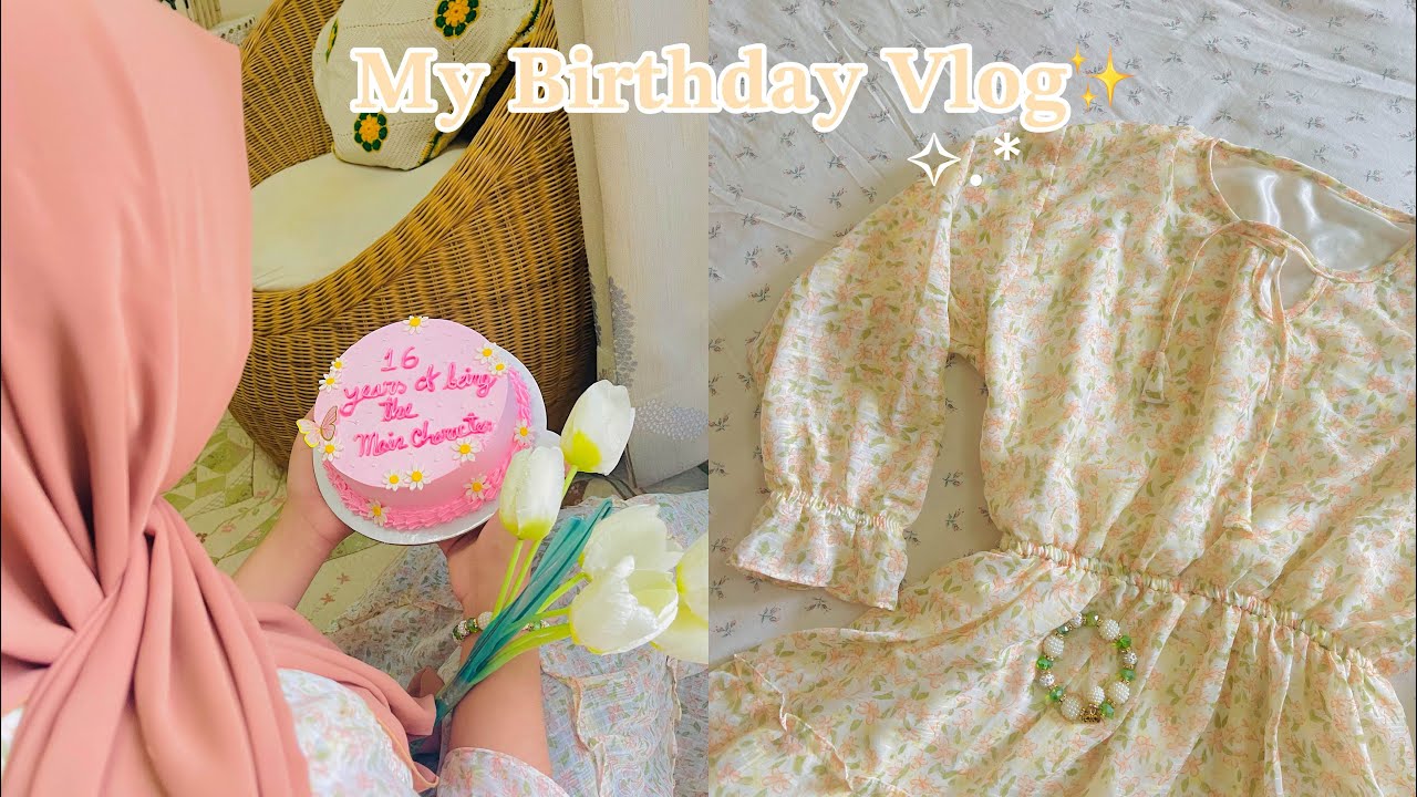 My Simple Birthday Vlog🎂 | turning 16’ | Unboxing gifts🌷, eating, journaling✨| Bangladesh 🇧🇩