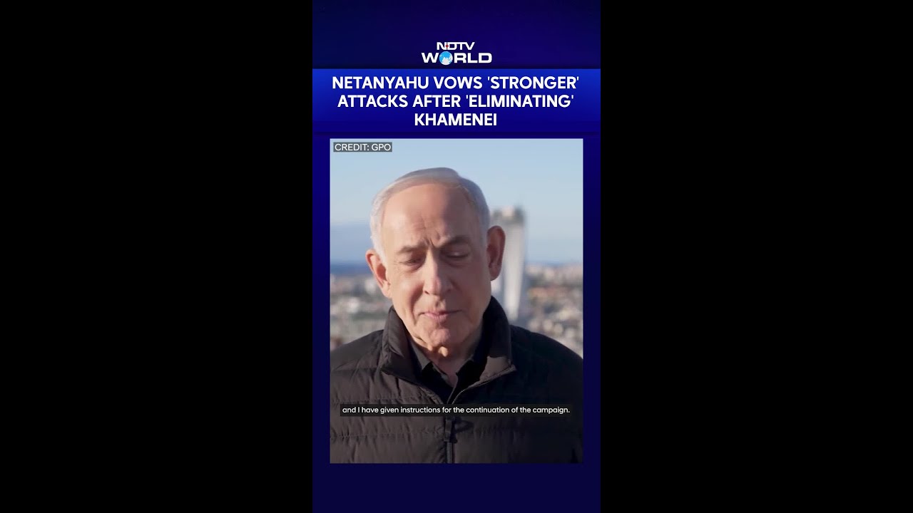 Netanyahu Vows 'Stronger' Attacks After 'Eliminating' Khamenei