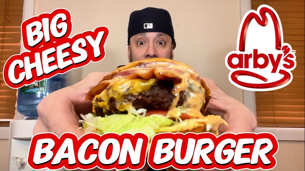 Обзор большого сырного бургера с беконом от Arby's®! Национальная неделя бургеров!