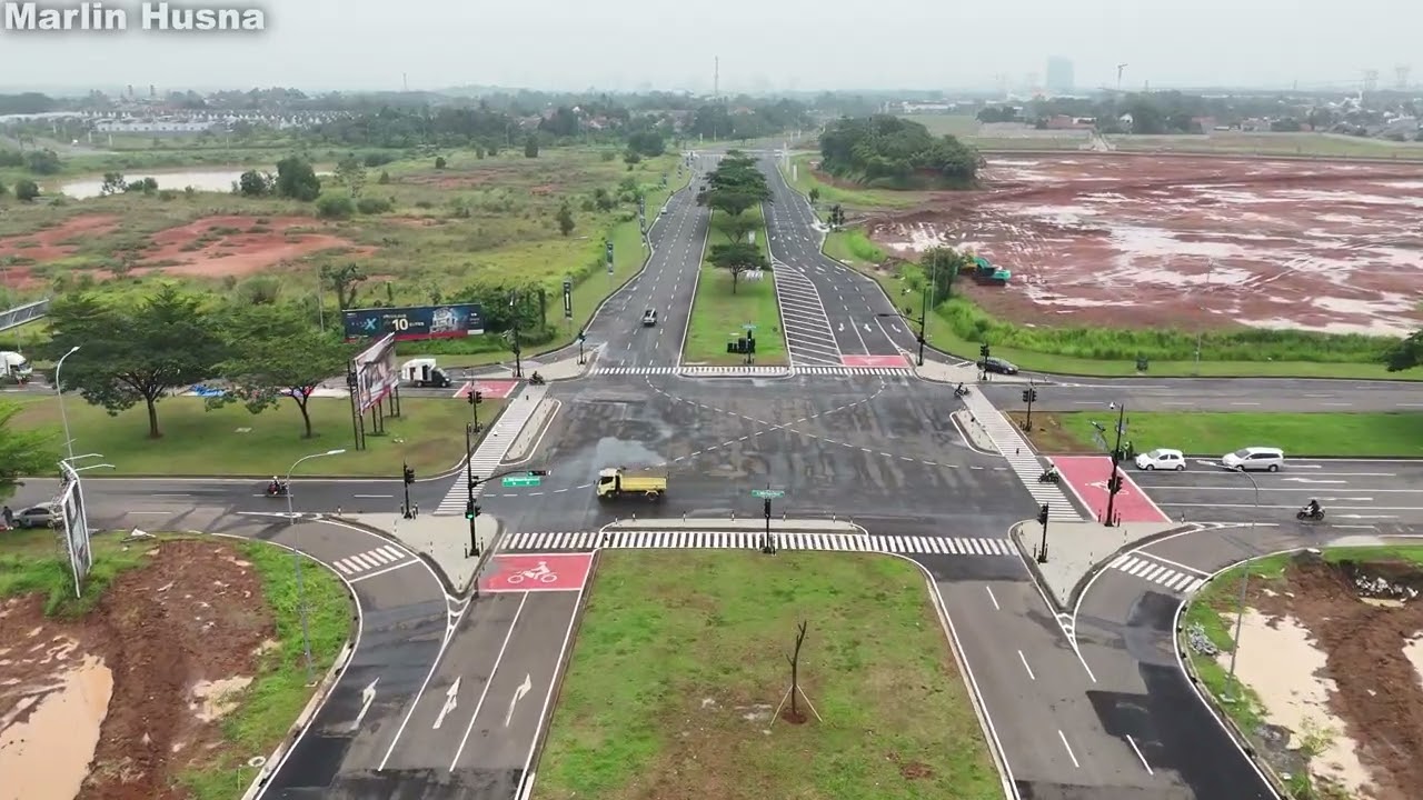 Gerbang Tol Industri Tol Serpong Balaraja Seksi 1b Dan Jalan Baru BSD Campus Baru BSD
