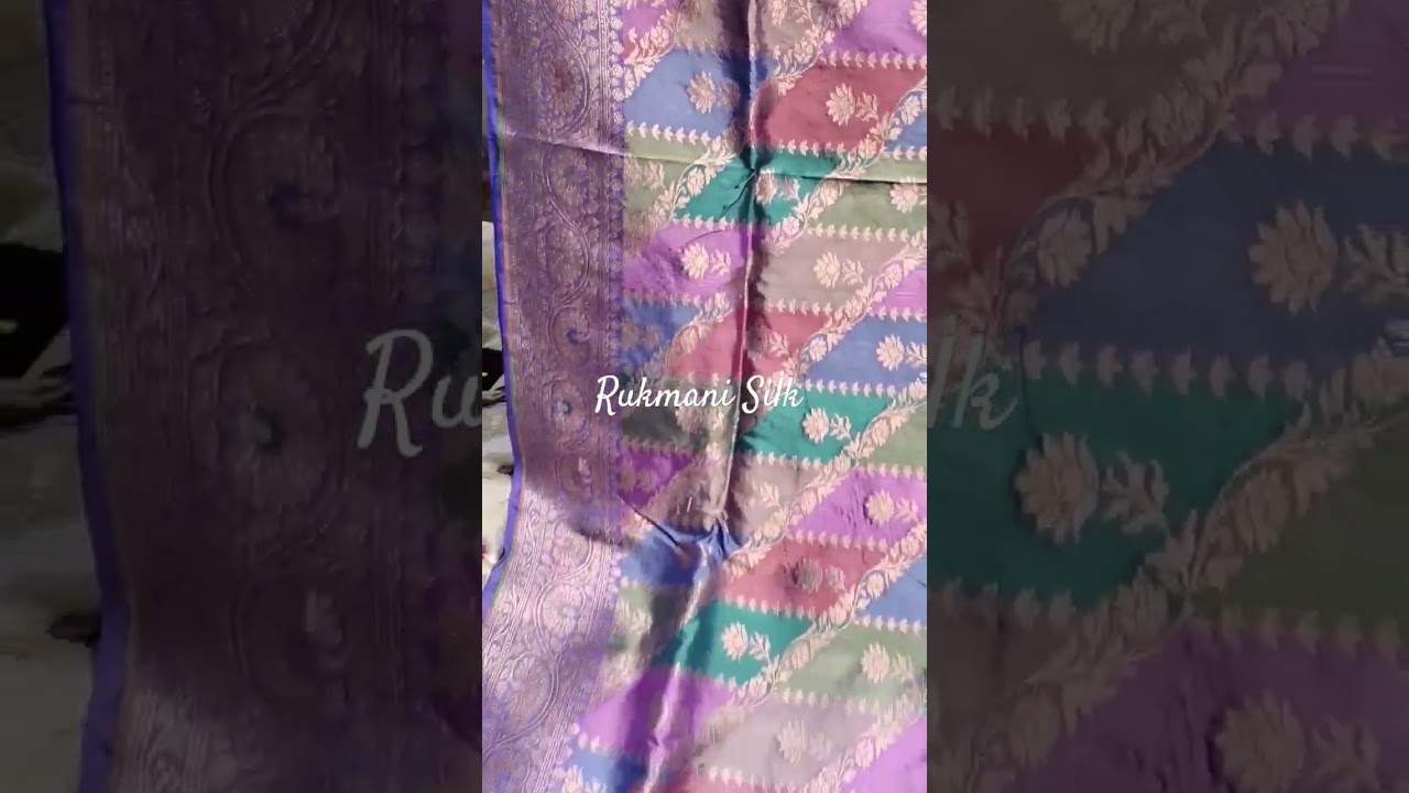 banarasi Katan silk rangkart exclusive saree #handloom #pure #banarasi #katan #rangkart #multicolor