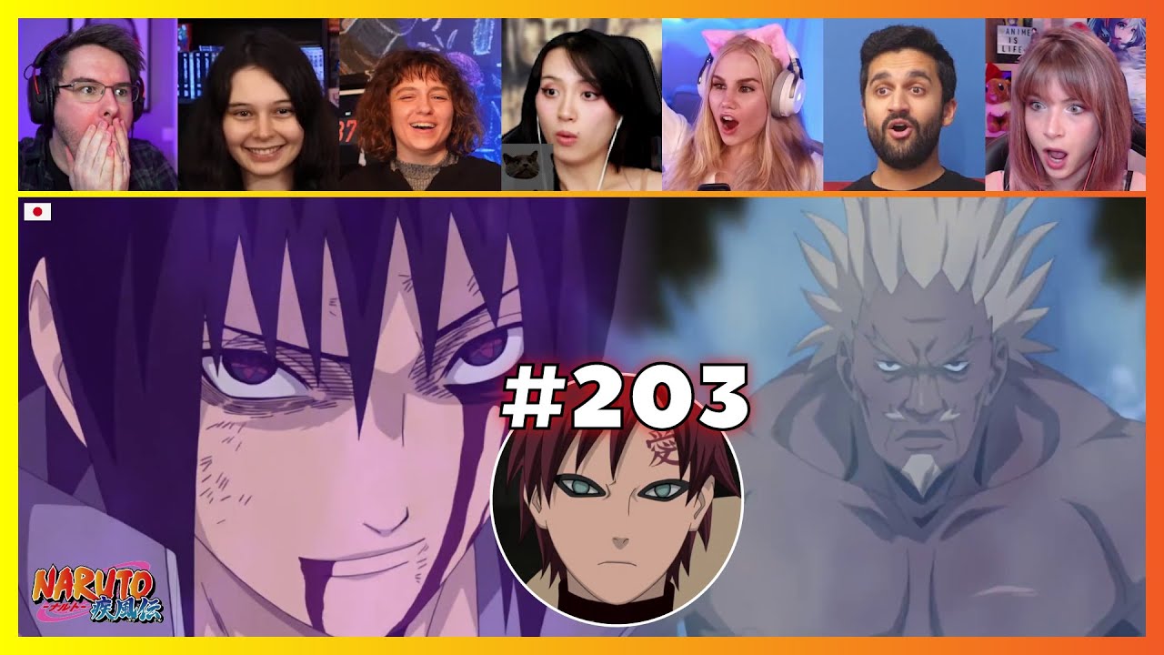 Naruto Shippuden Episode 203 | Sasuke vs Raikage! | Reaction Mashup ナルト 疾風伝