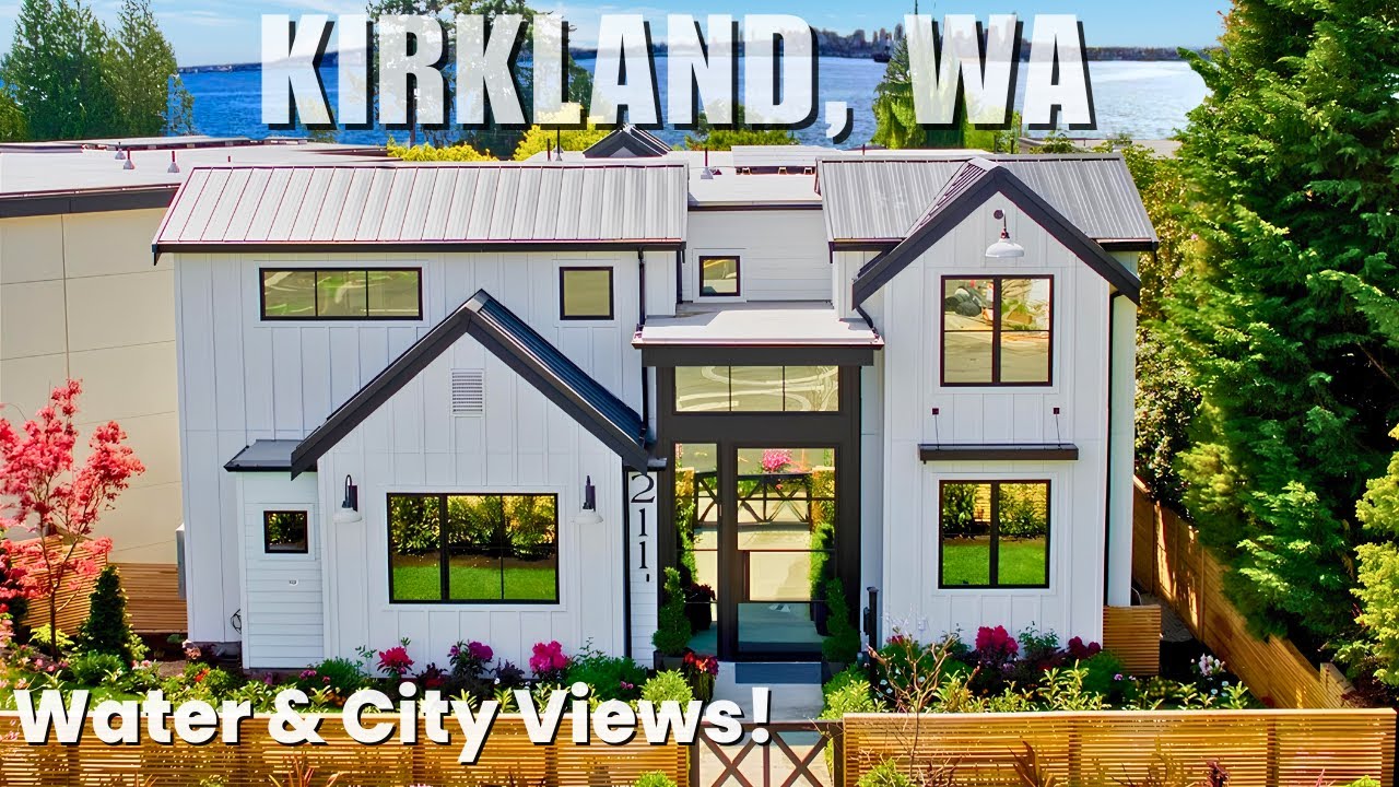 $4M+ Kirkland Luxury New Home | Stunning Views of Bellevue & Seattle!