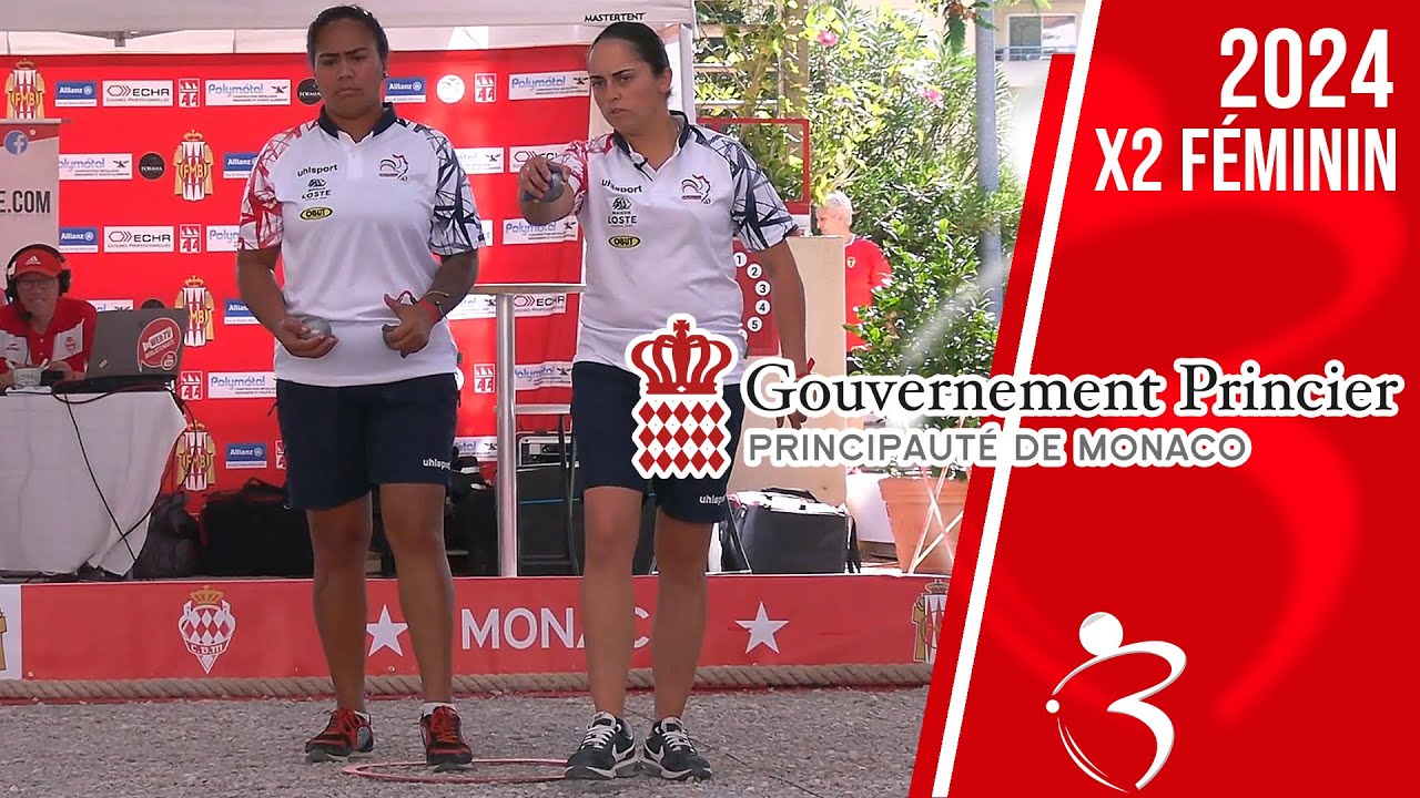 2e tour FRANCE vs MONACO : International doublette féminin à pétanque de Monaco 2024