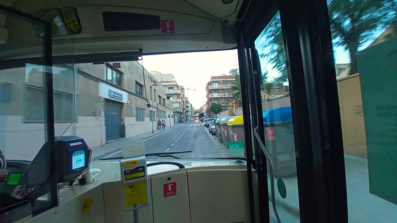 Recorrido del Centro de Badalona a Montigal&agrave; en la l&iacute;nea M1 de Tusgsal