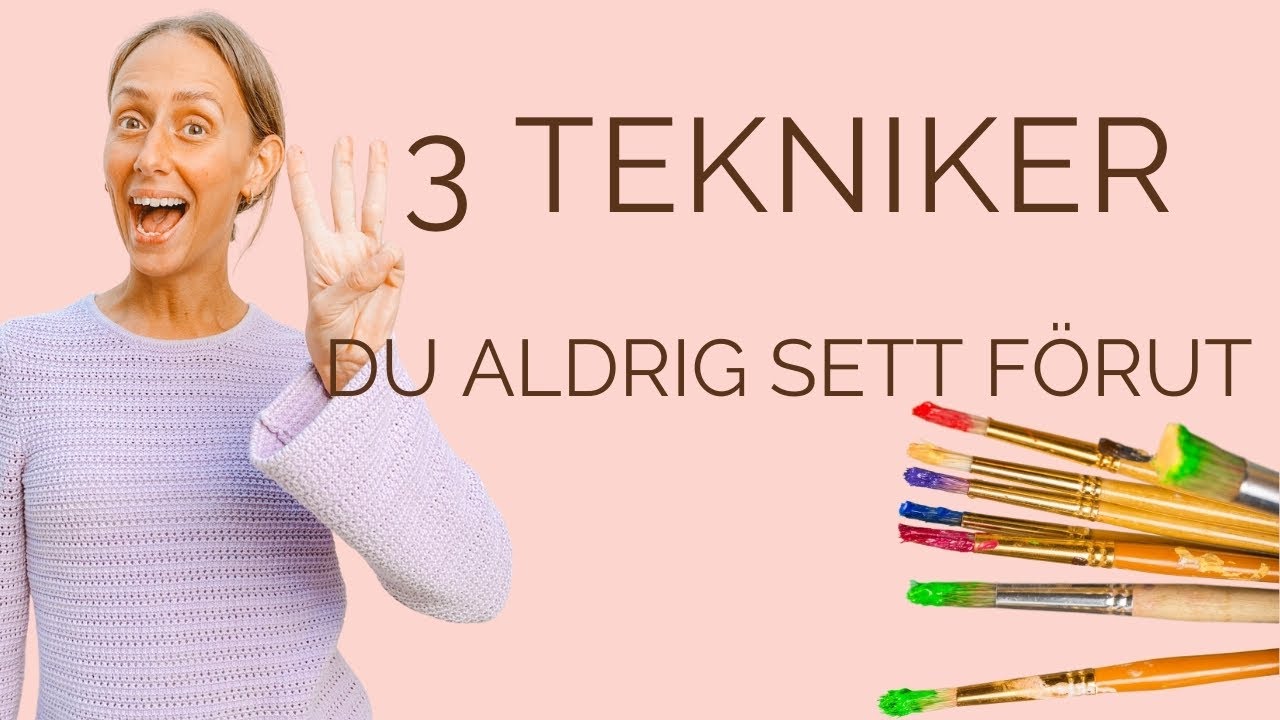 HEMLIS! Mitt favoritmönster och 3 olika tekniker!