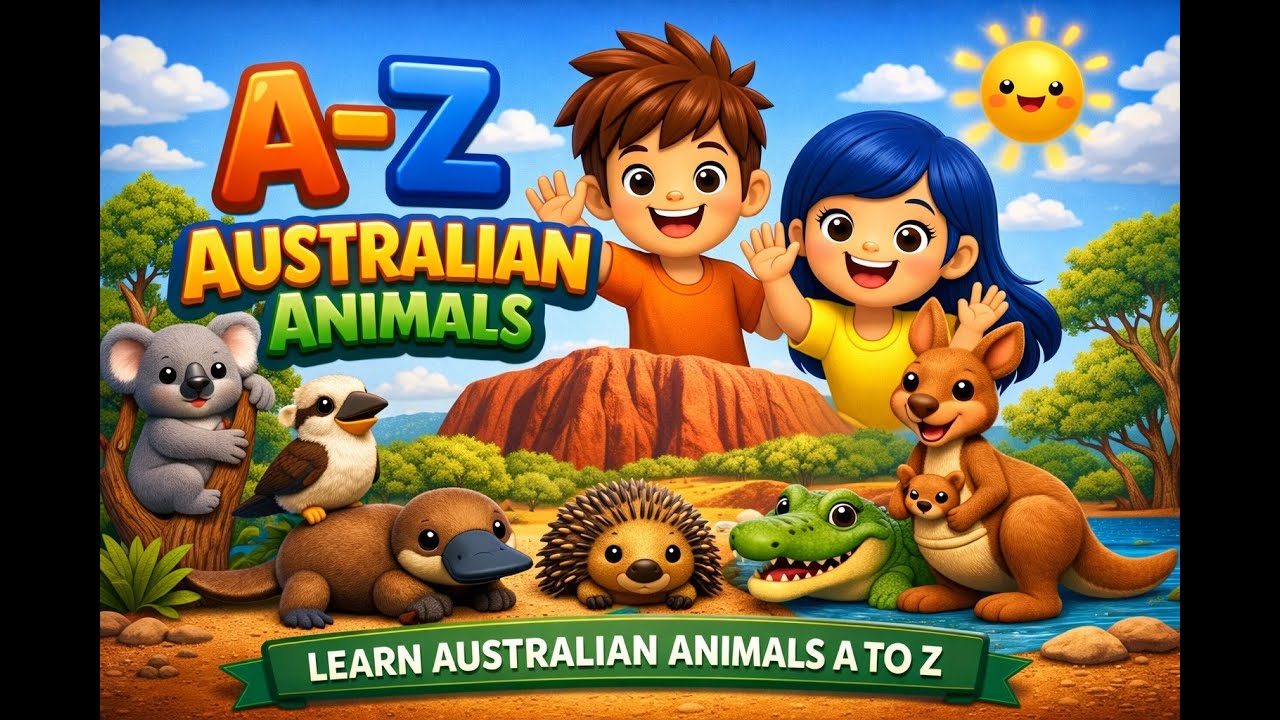 A–Z Australian Animals for Toddlers 🐨🦘 | ABC Alphabet Learning for Kids