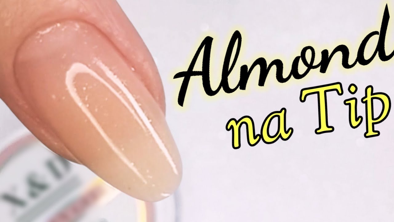 Como Fazer Formato ALMOND na Tip + Cutilagem / UNHAS DE GEL