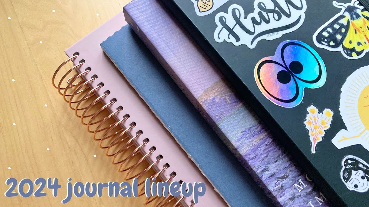 2024 journal lineup | daily journal, reading journal, memory planner