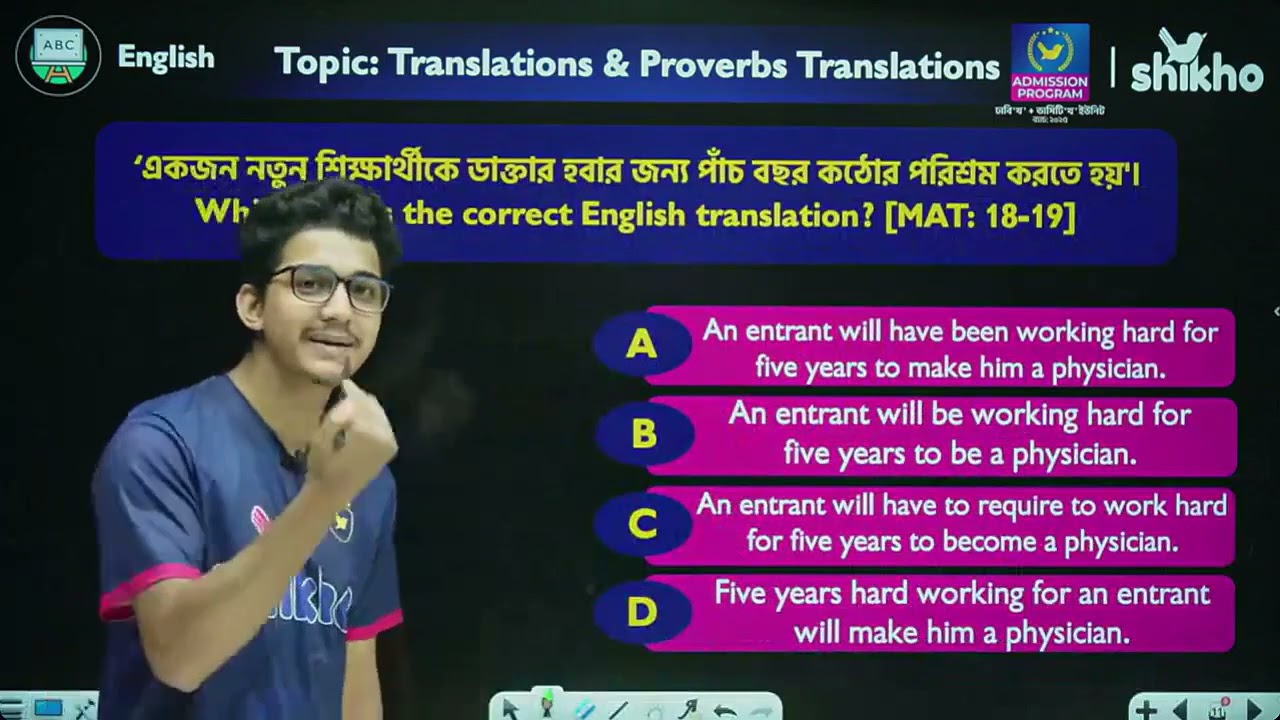Bangla English, Common Proverbs, Affirmative–Negative