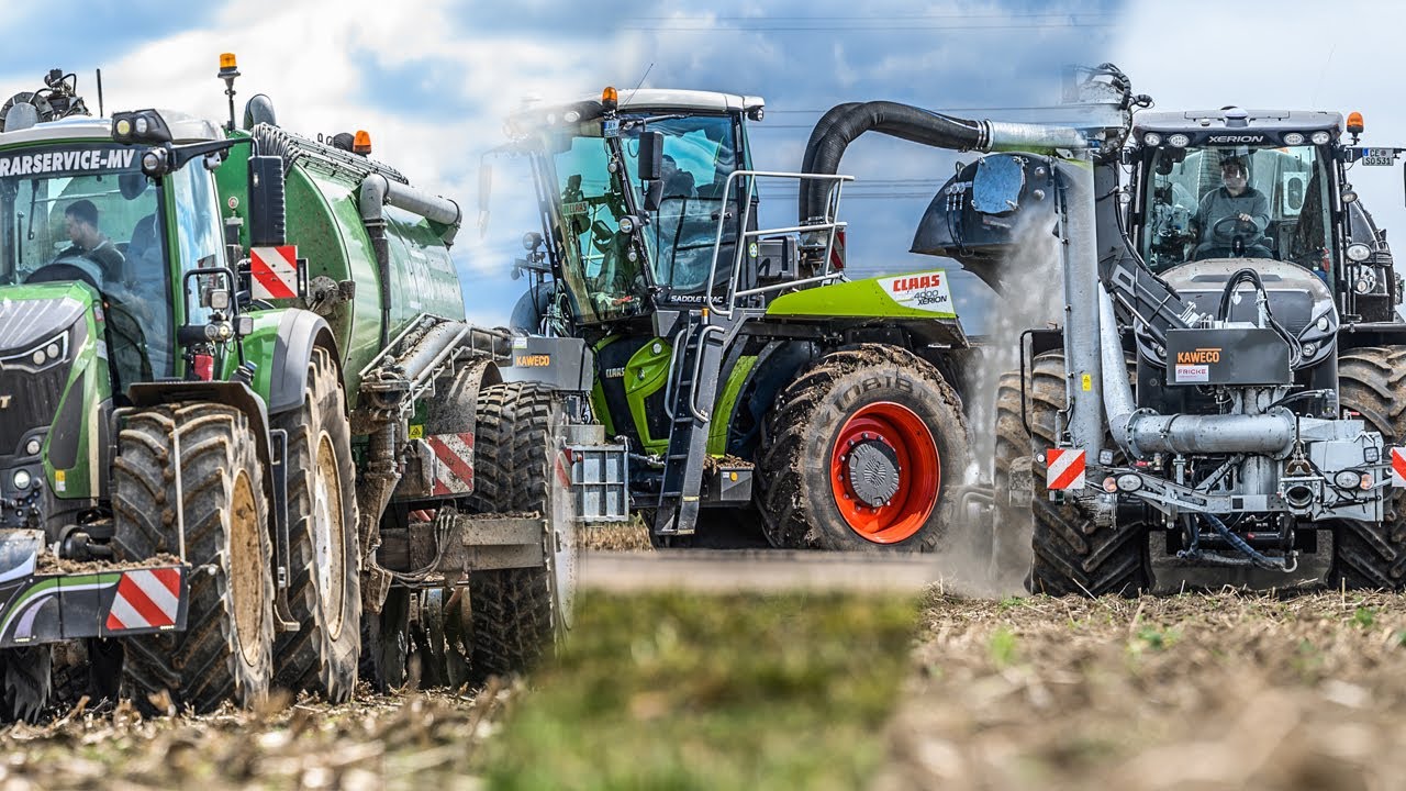 KAWECO / XERION 5000 TRAC VC / XERION 4000 SADDLE TRAC / FENDT 942 🚜💩 EPANDAGE DE LISIER