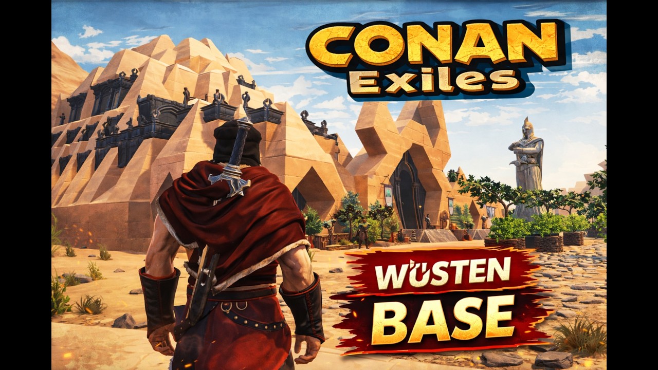 Conan Exiles Base Tour Wüstenbase #conanexiles #basebuilding #basedesign #conanexilesdeutsch