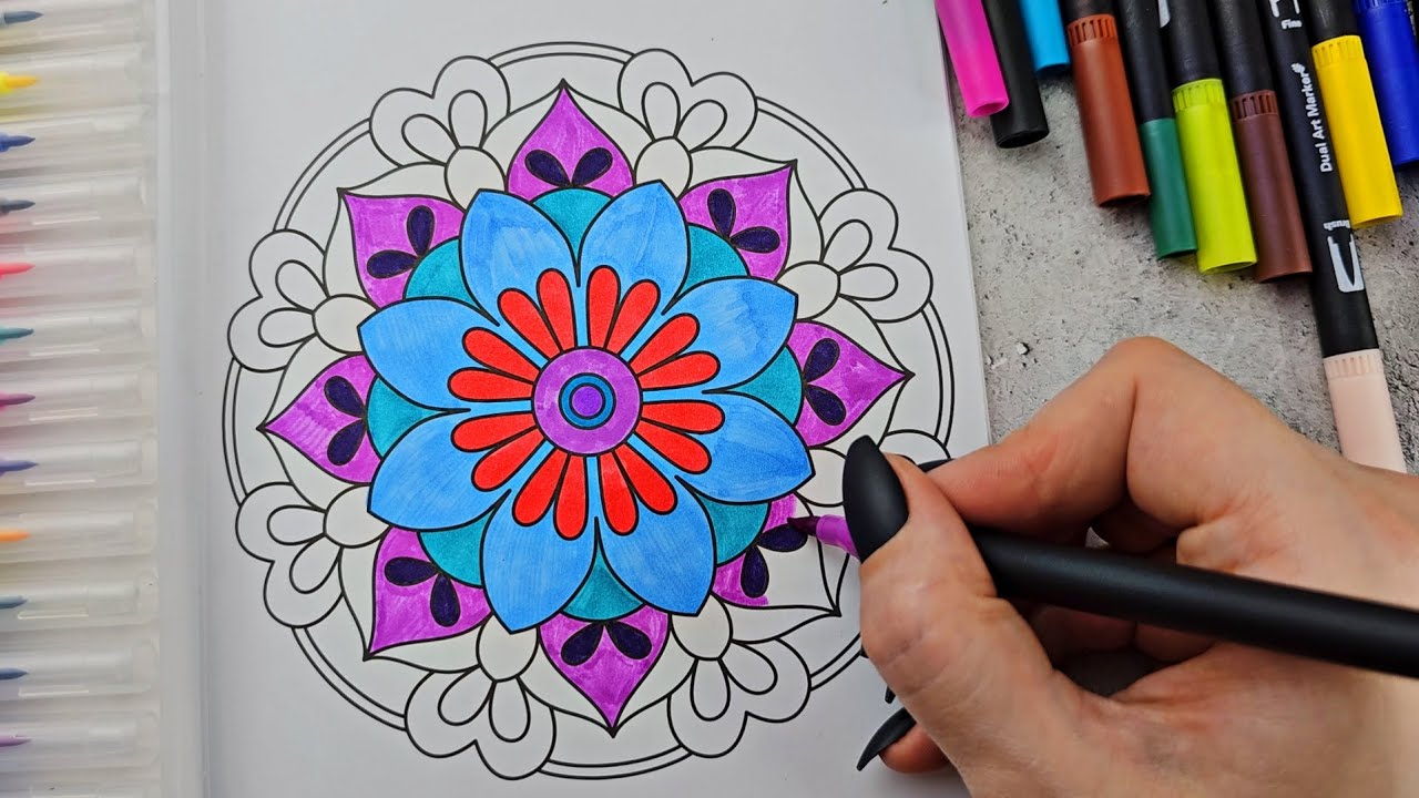 ASMR Mandala Moment | Calming Music & Marker Sounds for Relaxation (Ep. 80)