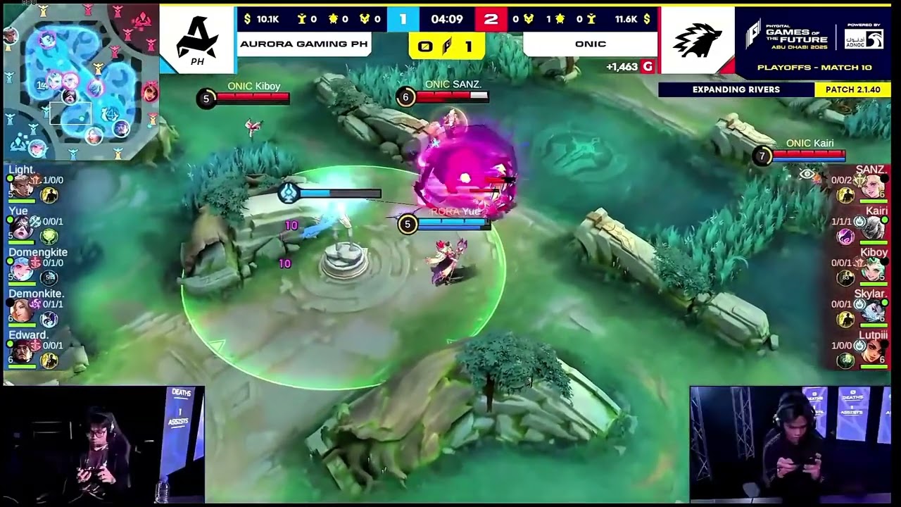ONIC ID VS AURORA GAMING PH | PLAYOFFS | MATCH 2 | GAMERS OF THE FUTURE 