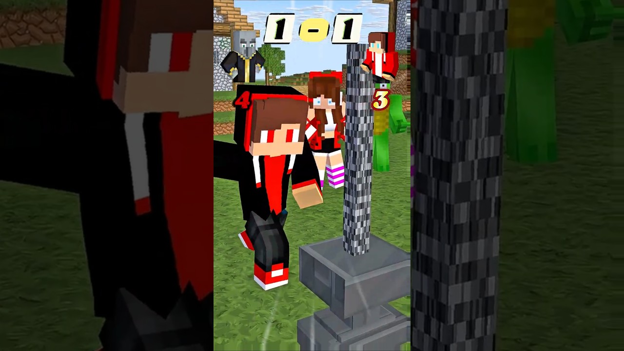 MAIZEN Team vs Illager Team - MAIZEN Minecraft Animation