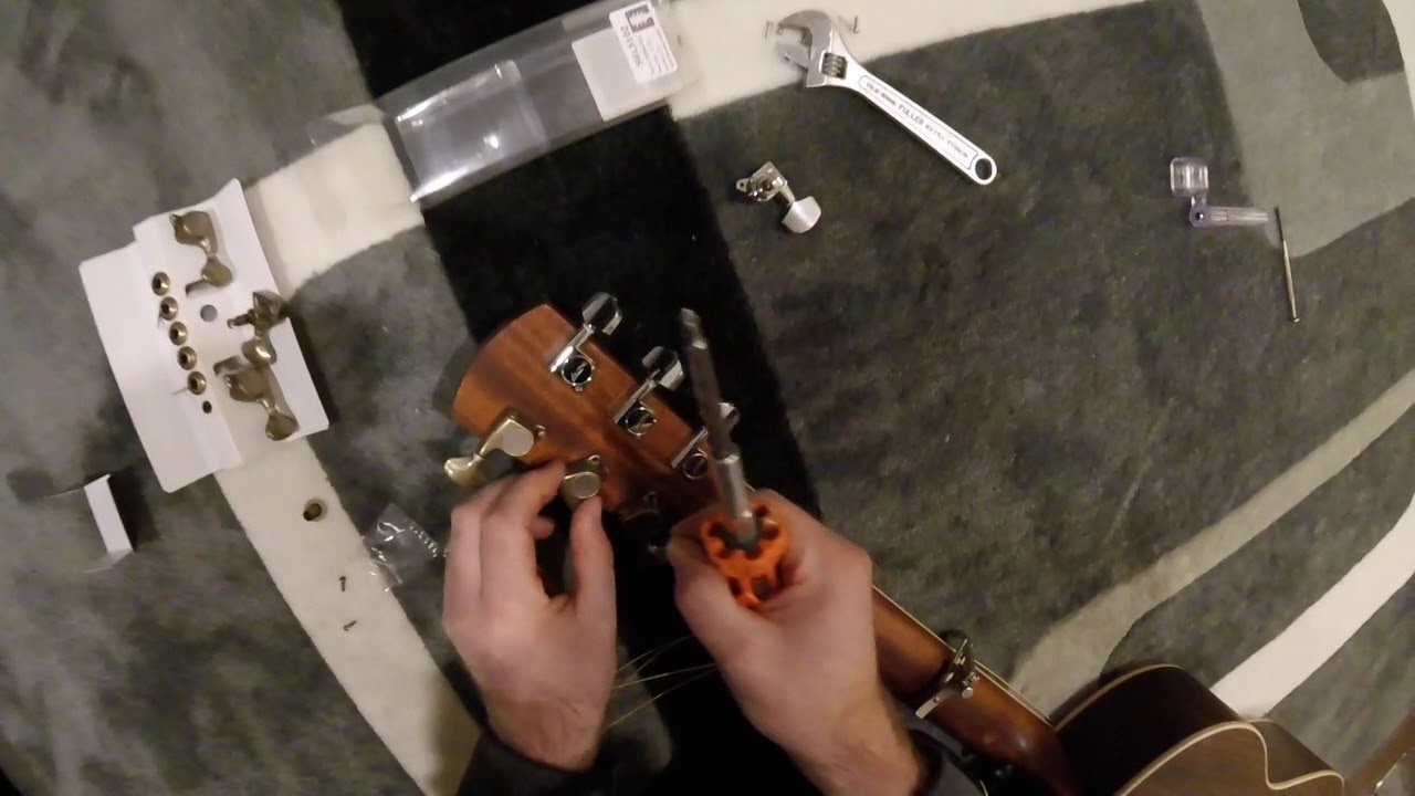 Gotoh 510 Tuner install on Larrivee L04