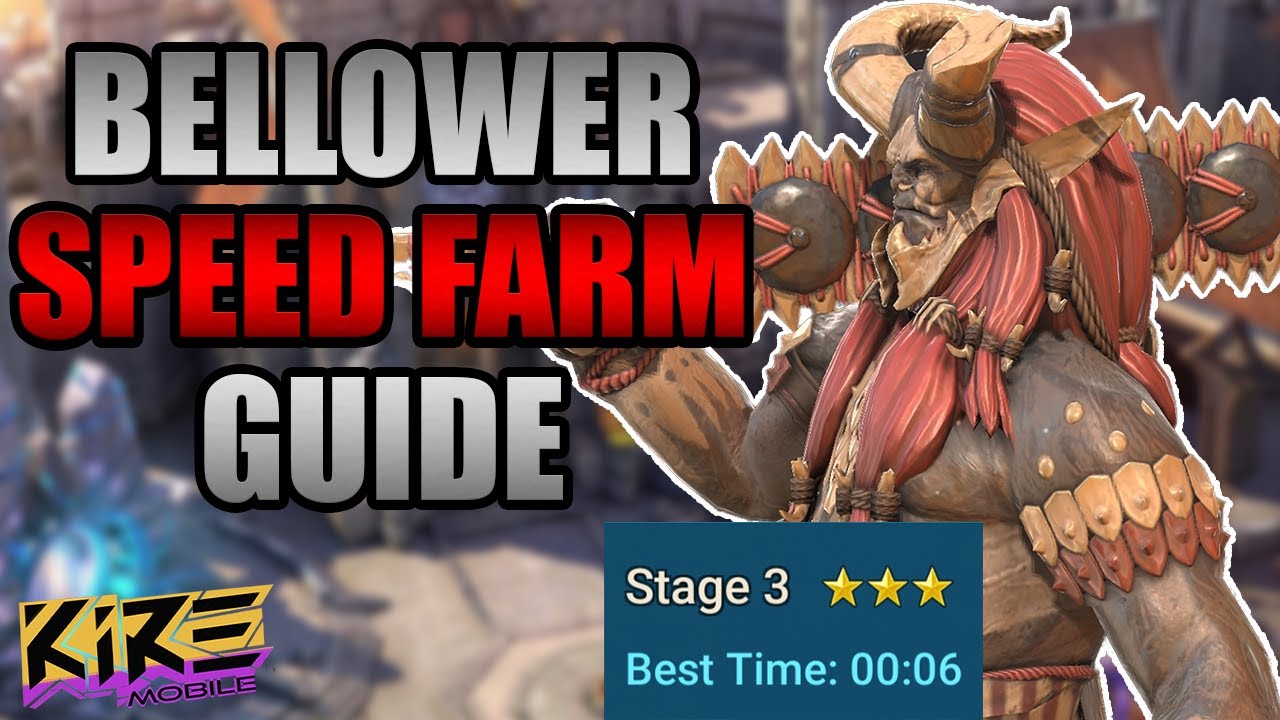 EXACT STATS FOR BELLOWER SPEED FARM! | RAID: SHADOW LEGENDS