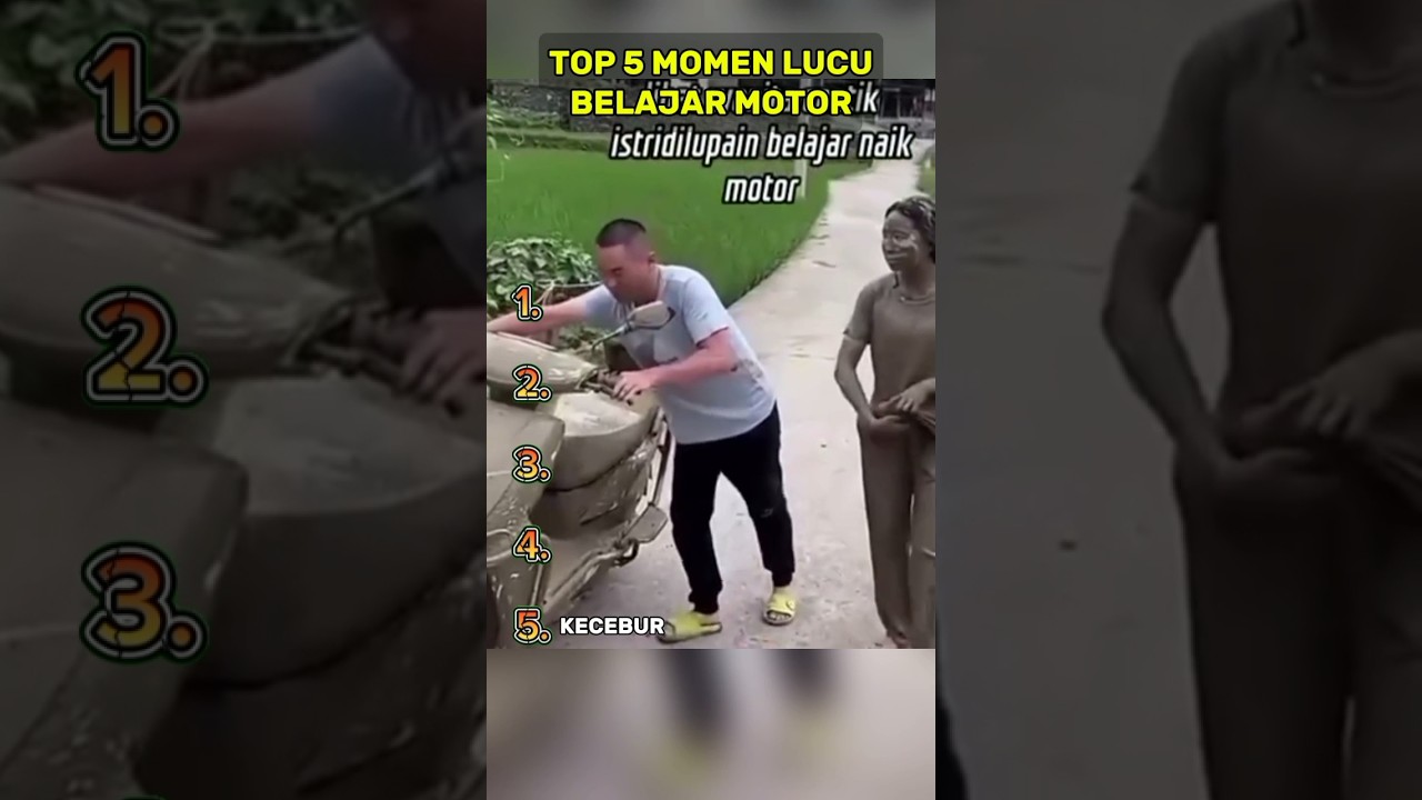 Top Momen Lucu Belajar Motor #lucu #ngakak #shortviral #funny #komedi