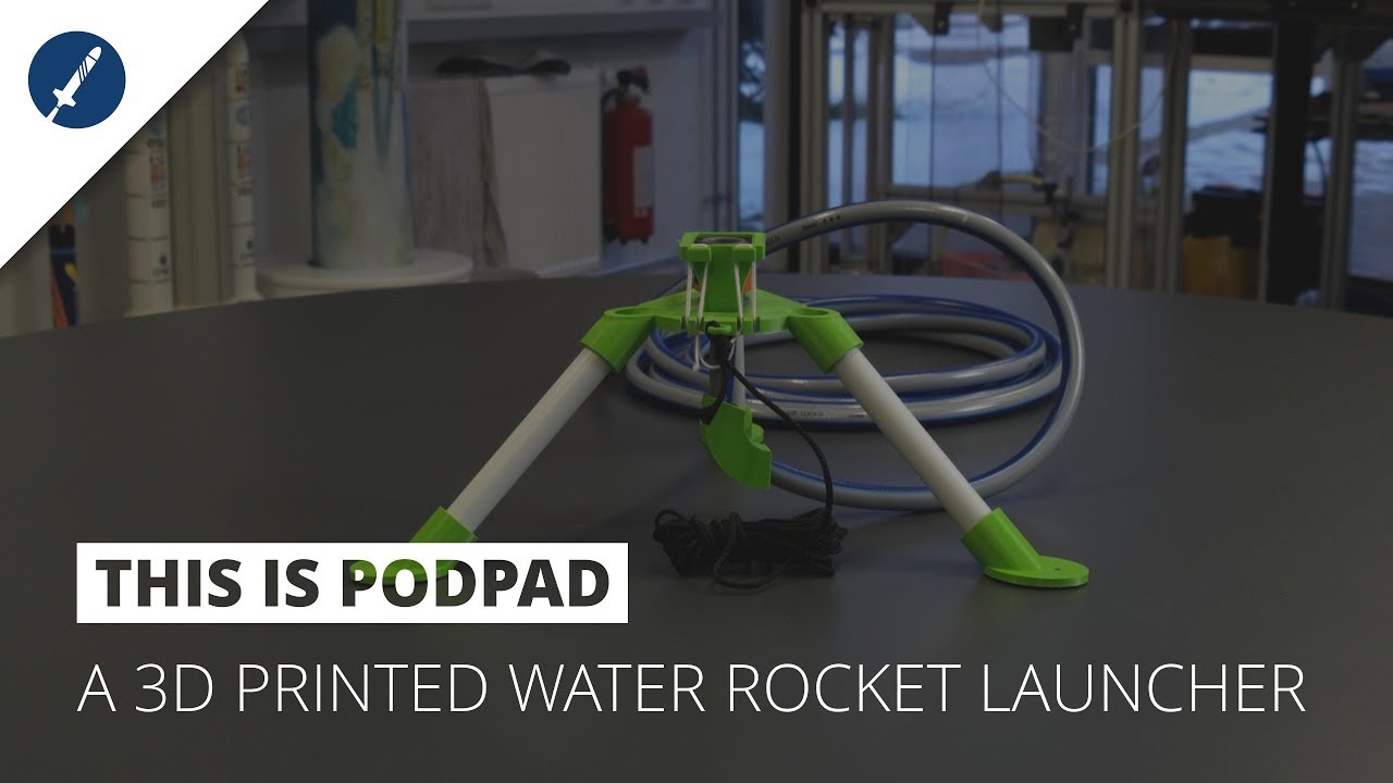 Meet PodPad, the 3D printed Water Rocket Launcher