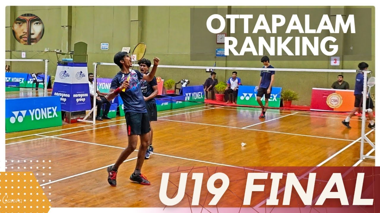 ATHUL/AARON ROBY VS THEJAS/MALIK:KPS MENON MEMORIAL SENIOR RANKING TOURNAMENT OTTAPALAM 2024