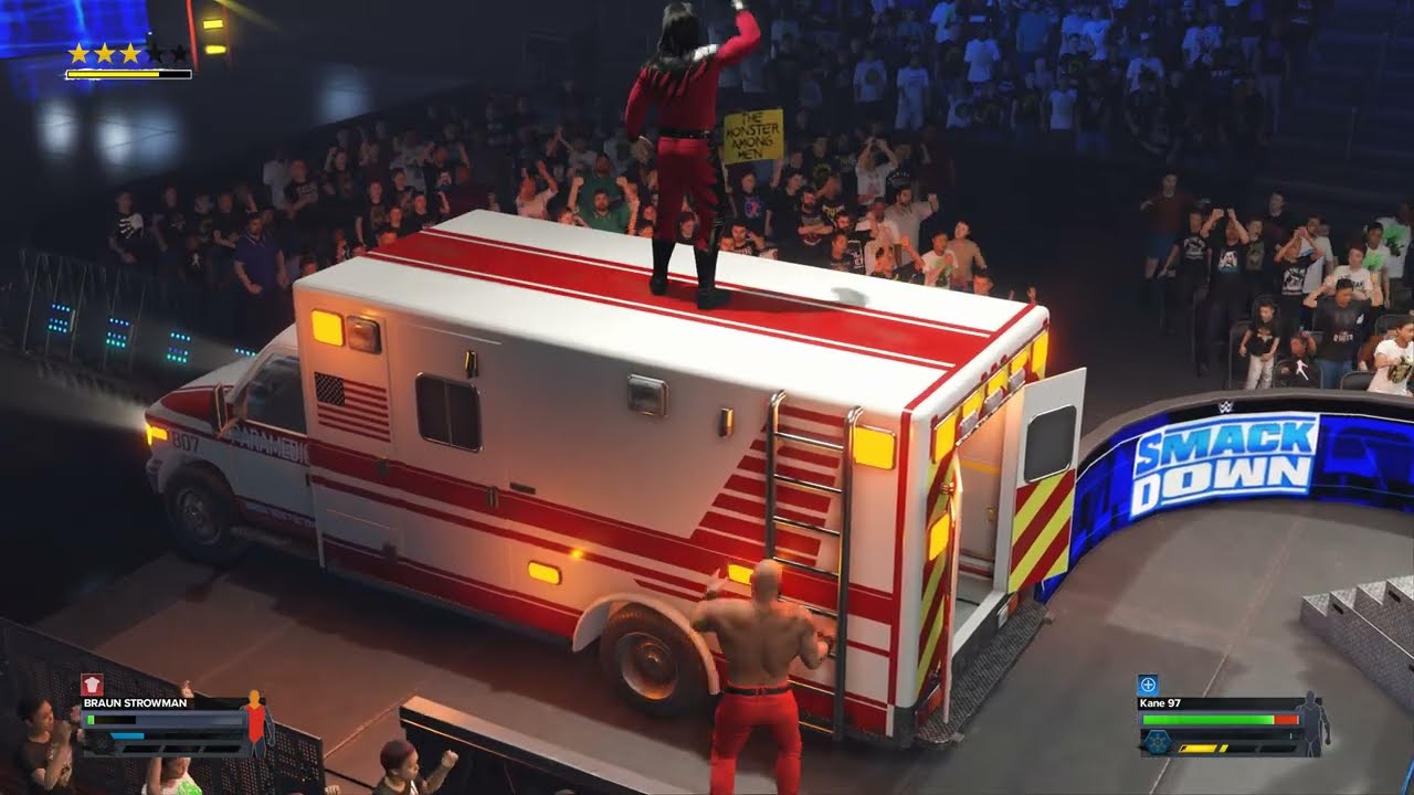 Braun Strowman Vs Imposter Kane (Ambulance Match) | WWE2K24 Gameplay