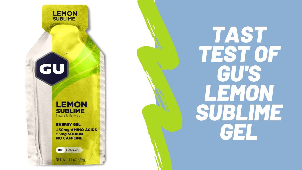 TASTE TEST OF GU's LEMON SUBLIME GEL. Energy GEL