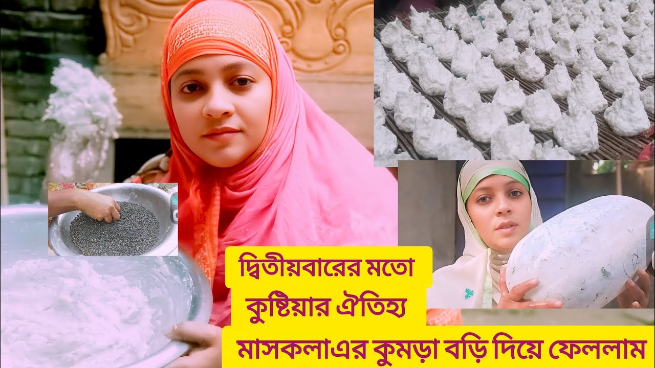 দ্বিতীয়বারের মতো কুষ্টিয়ার ঐতিহ্য কুমড়ো বড়ি দিয়ে ফেললাম |kumra bode |Kalpana cooking vlogs |