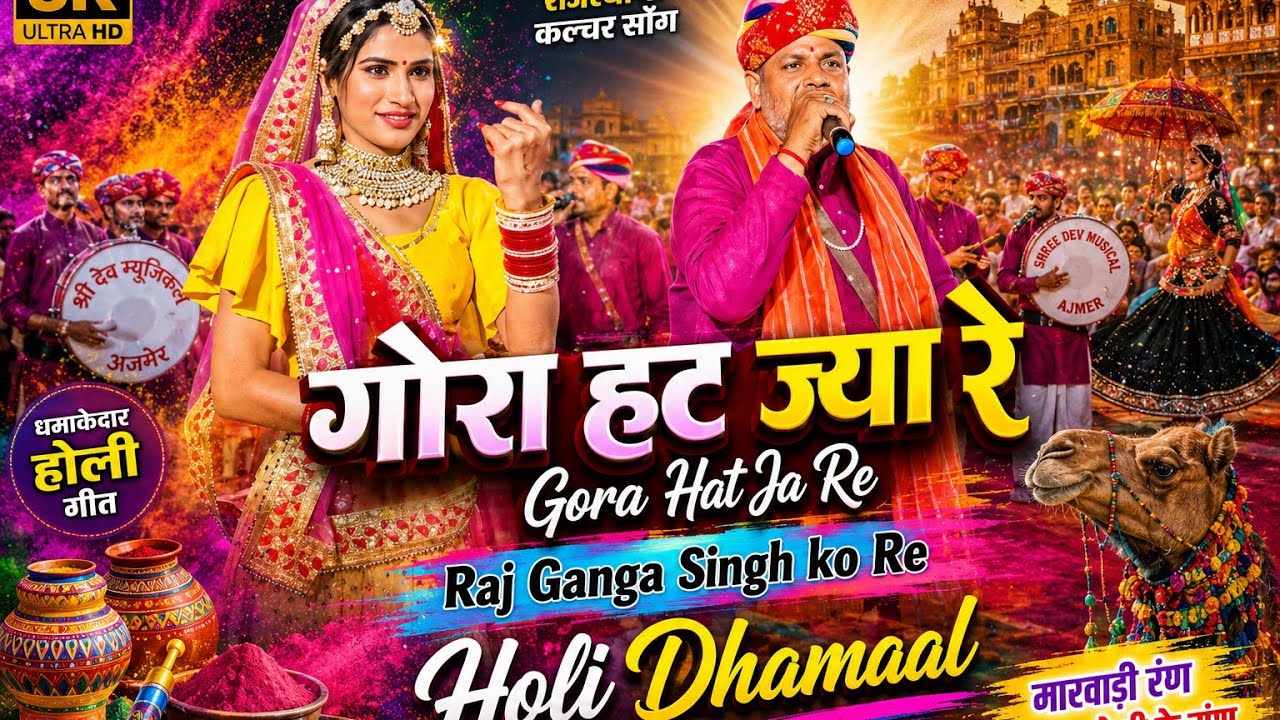 गोरा हट ज्या रे Gora Hat Ja Re Raj Ganga Singh ko Re , Holi dhamaalगोरा हट ज्या रे Gora Hat Ja Re