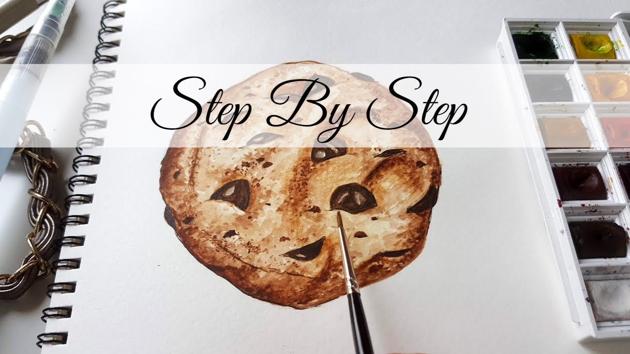 Watercolor Food Illustration #04 | Cookie | Step By Step