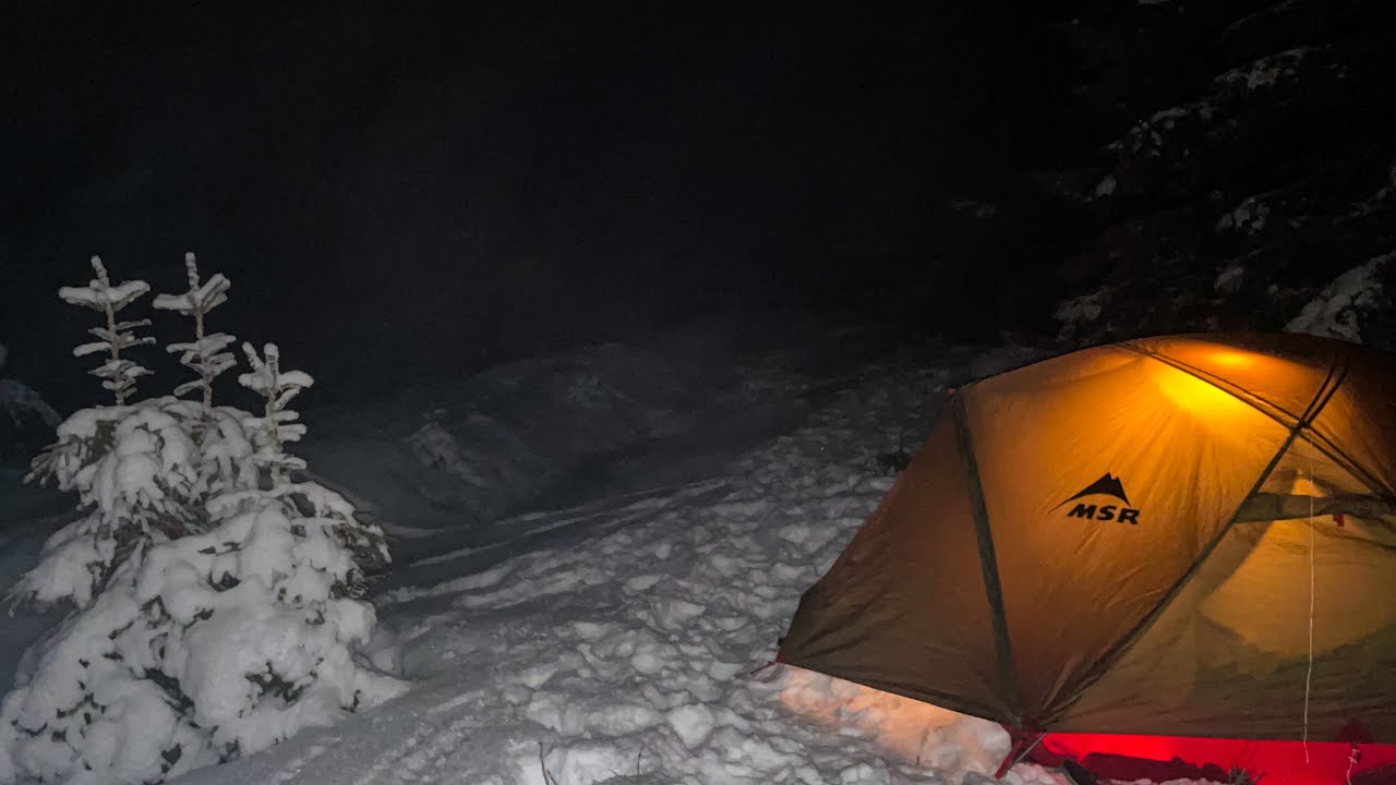 3 Nächte Zelten im Schnee bei -7°C und Snowskaten auf dem Fichtelberg ⛺🏂