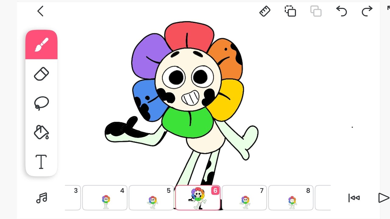 Dandy twisted animation in flipaclip | how to draw Dandy's world characters