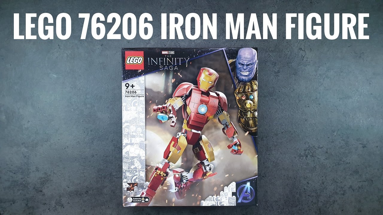 LEGO 76206 Iron Man Figure ASMR Unboxing Speed Build