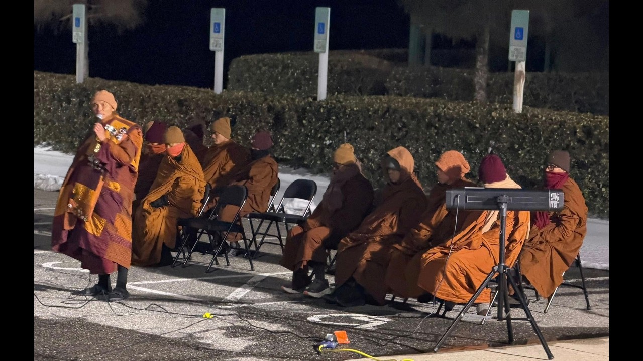 Buddhist Monks Arrived Fredeksburg Virginia from Texas for “ Walk for Peace “