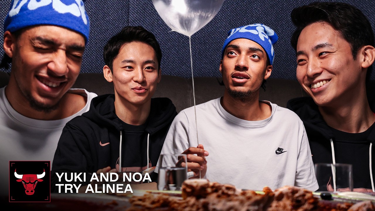 Chicago Bulls players try Chicago's most FAMOUS restaurant