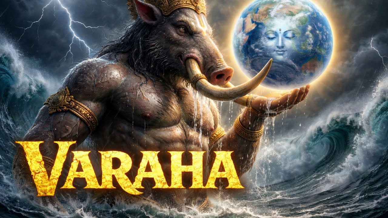 The Birth of Varaha Avatar from Brahma’s Nose | The Terrifying End of Hiranyaksha #varahaavatar