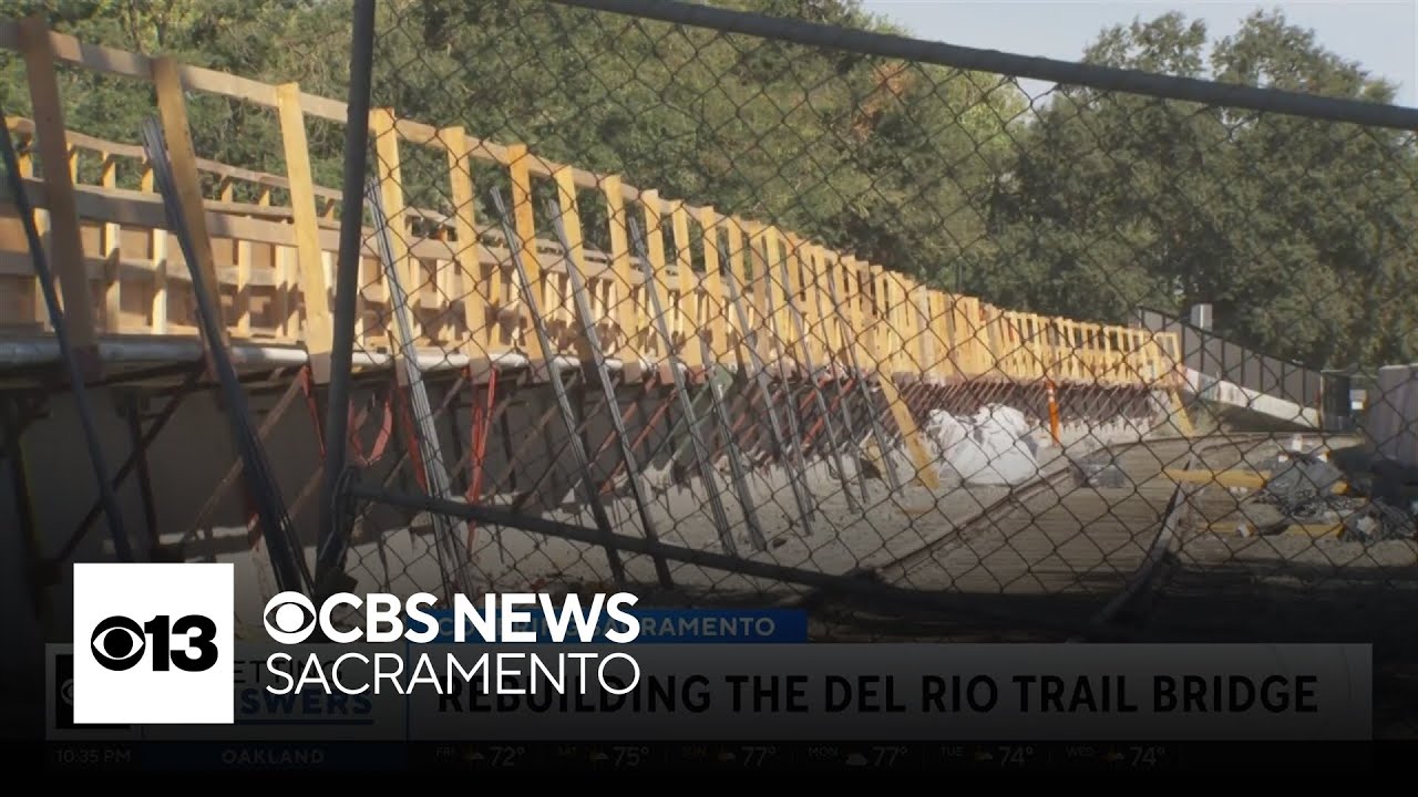 After being badly built, Sacramento new Del Rio Trail bridge could open this fall