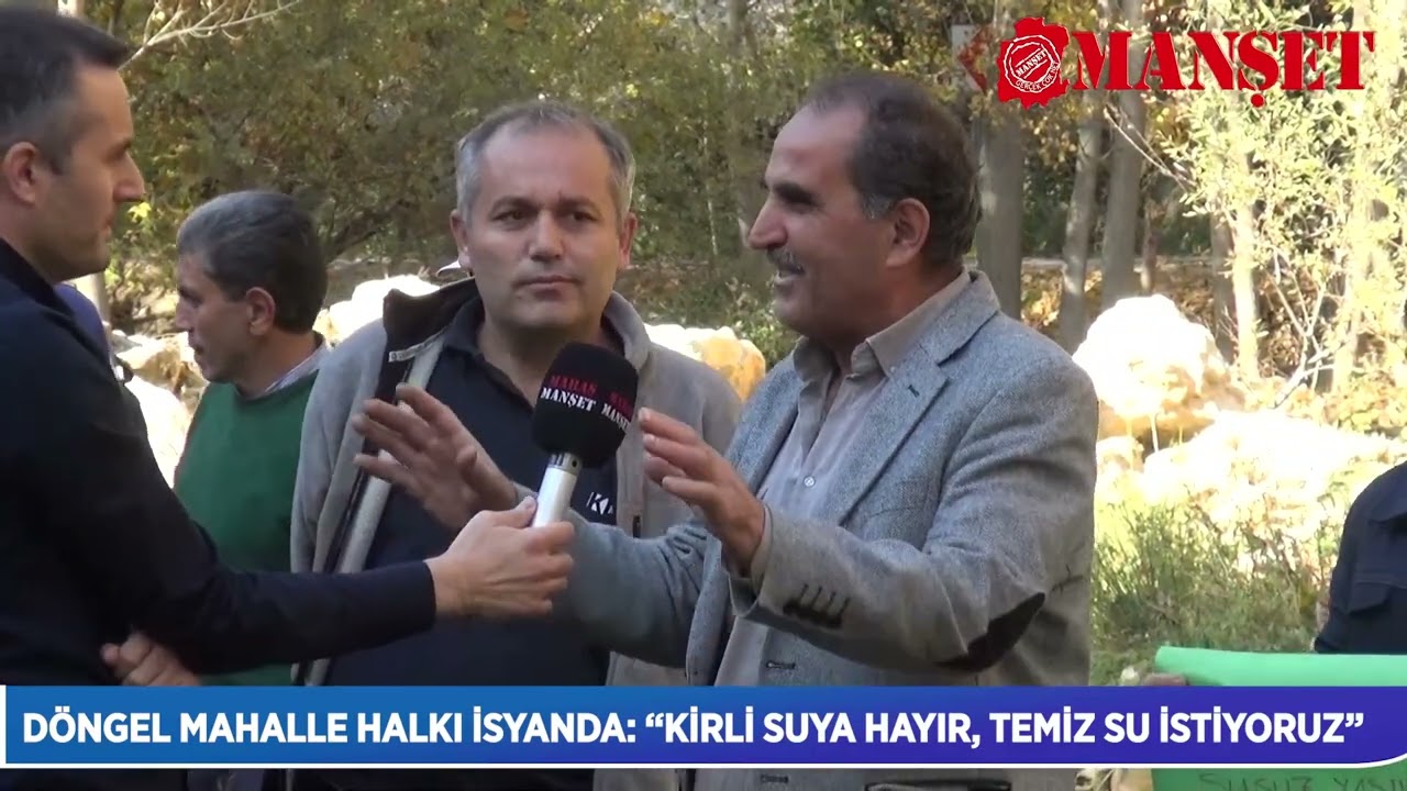 Döngel Mahalle halkı isyanda: “Kirli suya hayır, temiz su istiyoruz” #kahramanmaraş #döngel