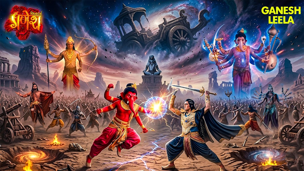 जब गणेश और कार्तिकेय उतरे रण में… असुरों का क्या हुआ? | Vighnaharta Ganesha #bholenath #adishakti