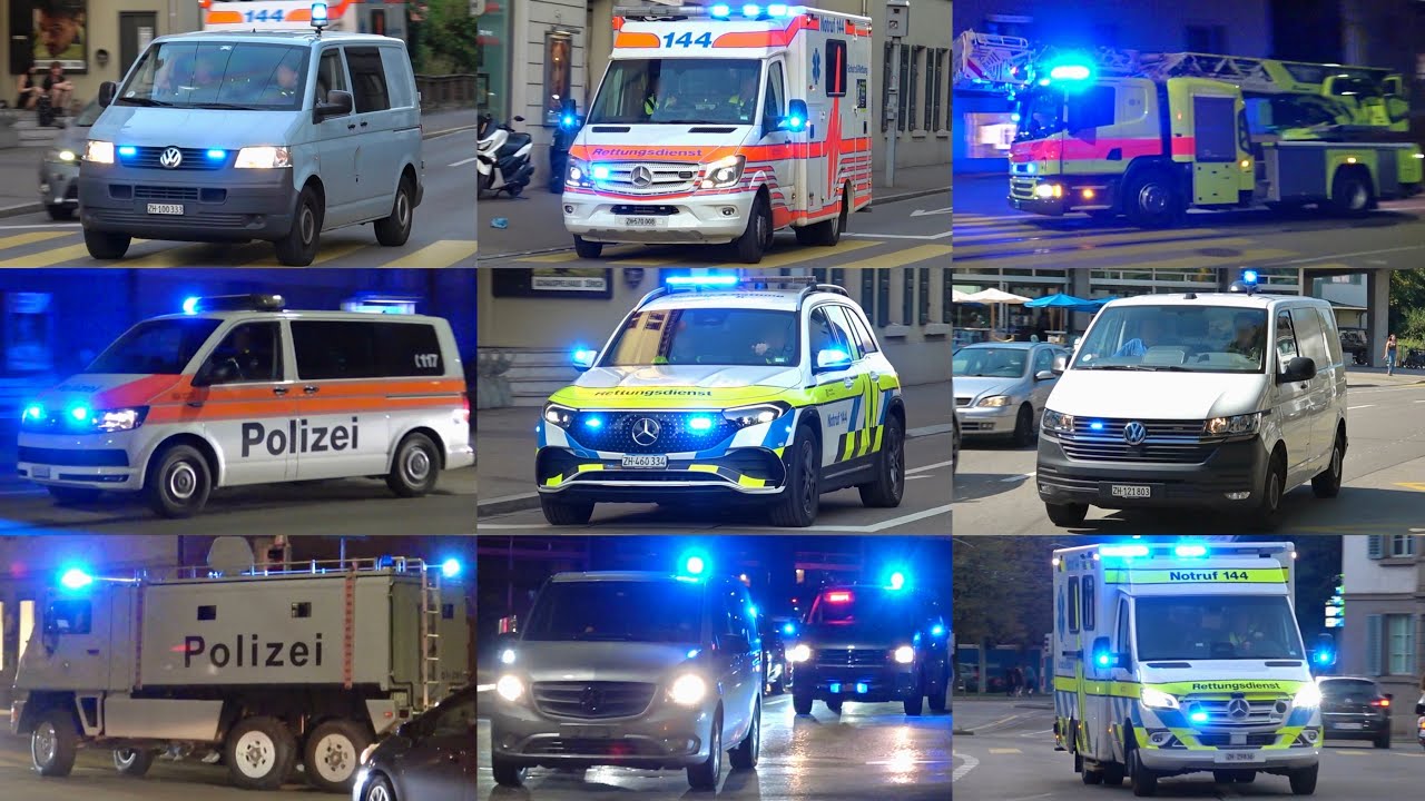 [STREETPARADE '25] Zurich Police, Ambulance & Fire in Full Action