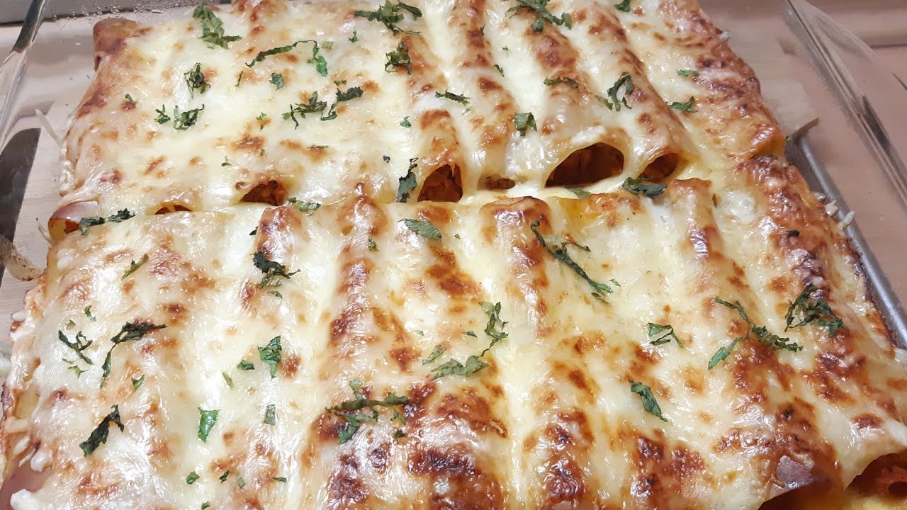 Recette de Cannellonis à la viande hachée/ لعشاق الباسطا : الكانِلوني الإيطالية من ألذ ما يكون