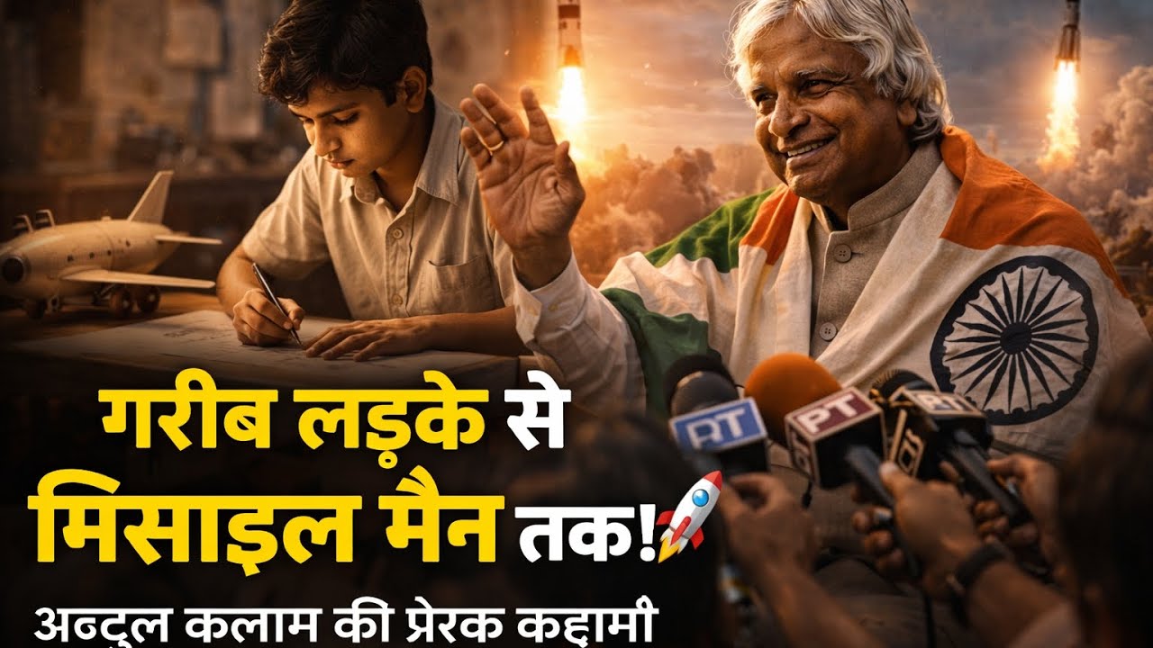 गरीब लड़के से भारत के मिसाइल मैन तक | डॉ. एपीजे अब्दुल कलाम की प्रेरणादायक कहानी 🚀