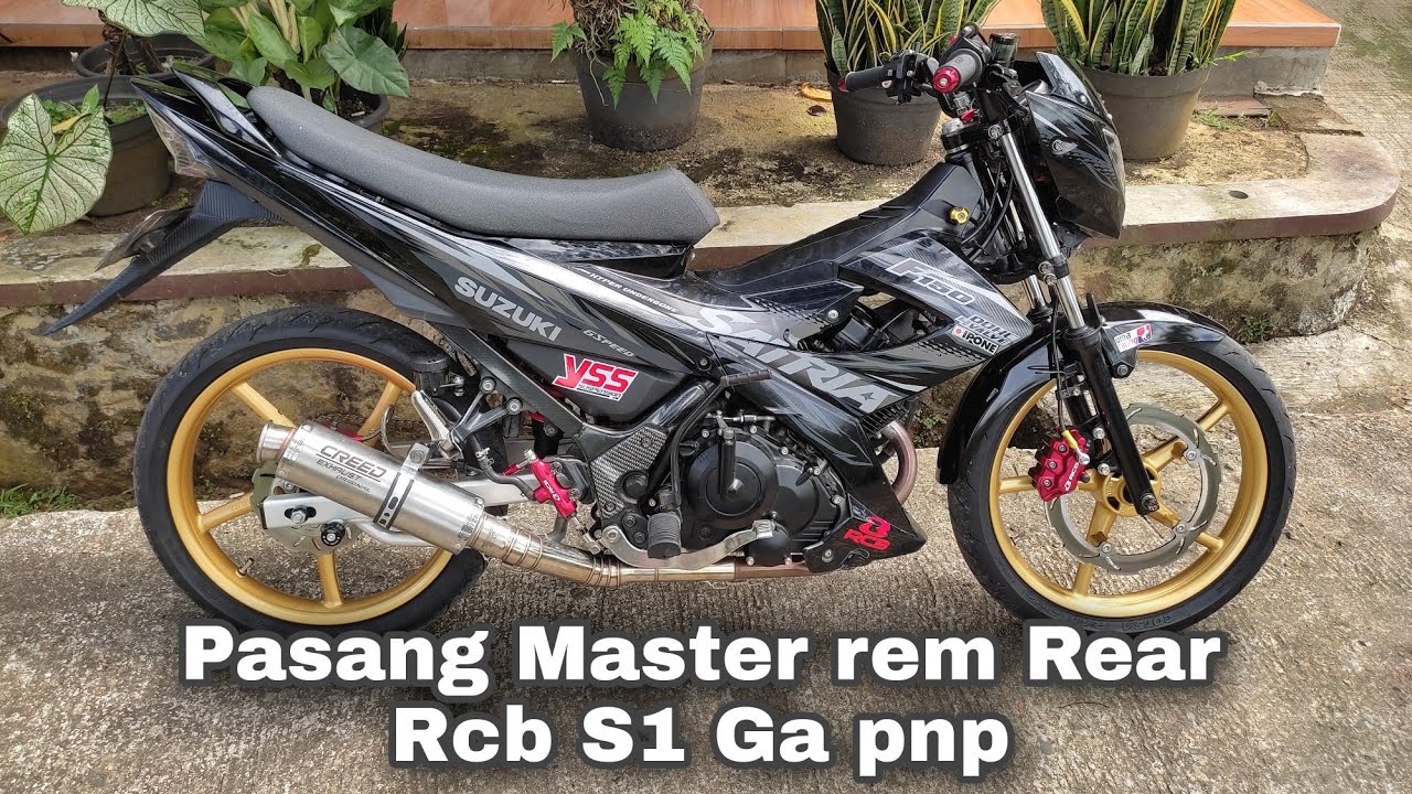pasang master rem belakang Rcb S1 di motor satria Fu  ga langsung pasang harus ada yg di ubah