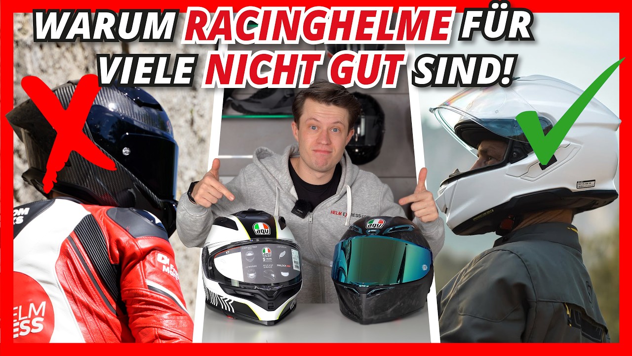 SPORTLICHE MOTORRADHELME - nach diesem Video willst du (wahrscheinlich) KEINEN mehr! ⛑️🏍️