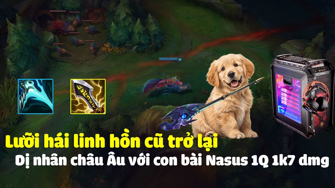 Dị nhân EU với con bài Nasus full chí mạng siêu quỷ 1Q 1k7 dmg