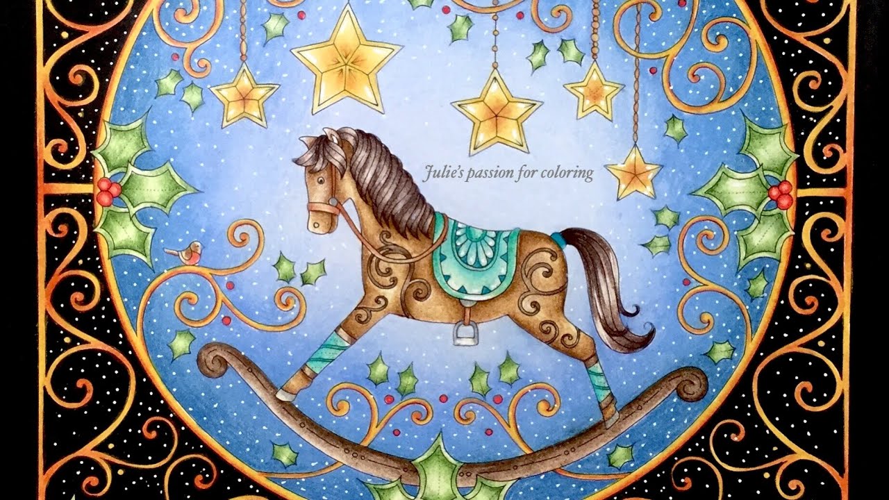 JOHANNA’S CHRISTMAS by Johanna Basford - color along - prismacolor pencils